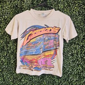Youth Medium 10/12 Vintage Jerzees Ed Gibbons Racing Tshirt